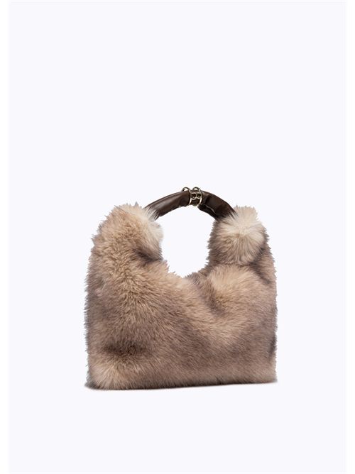 Borsa hobo in faux fur BLUGIRL BLUMARINE | PF5007T0300/10110
